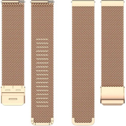 Ремешок Bingo Stainless Grid для часов 22мм (розовое золото)