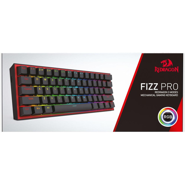 Клавиатура Redragon Fizz Pro 70666 (черный/красный)