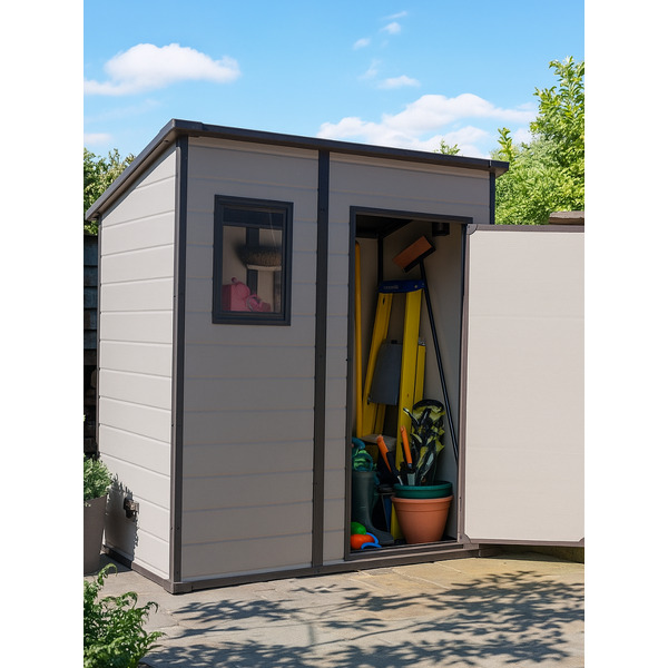 Хозблок садовый Keter Manor Pent 255141 (бежевый)
