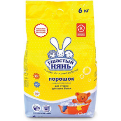 Стиральный порошок УШАСТЫЙ НЯНЬ для детского белья, 6 кг