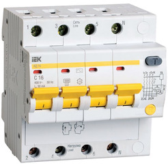 Дифференциальный автомат IEK MAD10-4-016-C-030