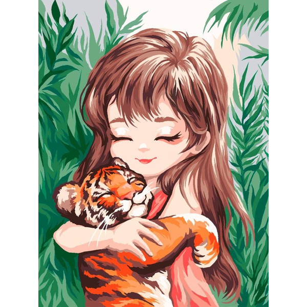 Картина по номерам ArtCity Теплые объятия KT716