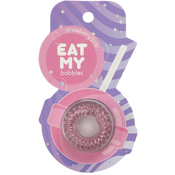 Резинки для волос EAT MY в цвете "Клубничный леденец" 885085 (3 шт)