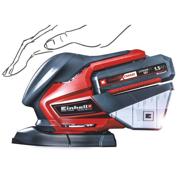 Шлифмашина Einhell TE-OS 18/150 Li Solo (4460708) без АКБ и ЗУ