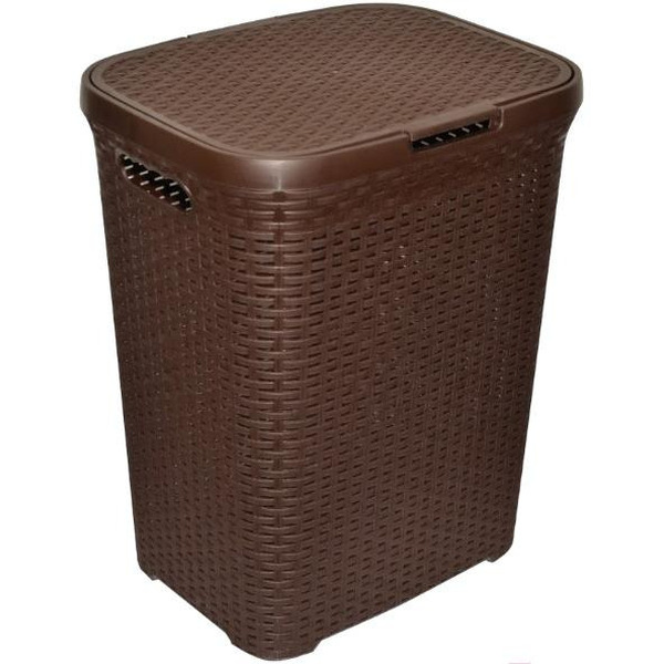 Корзина для белья Violet Ротанг 186001 (60л, коричневый)