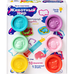 Набор для лепки Genio Kids Тесто-пластилин. Животный мир TA2007