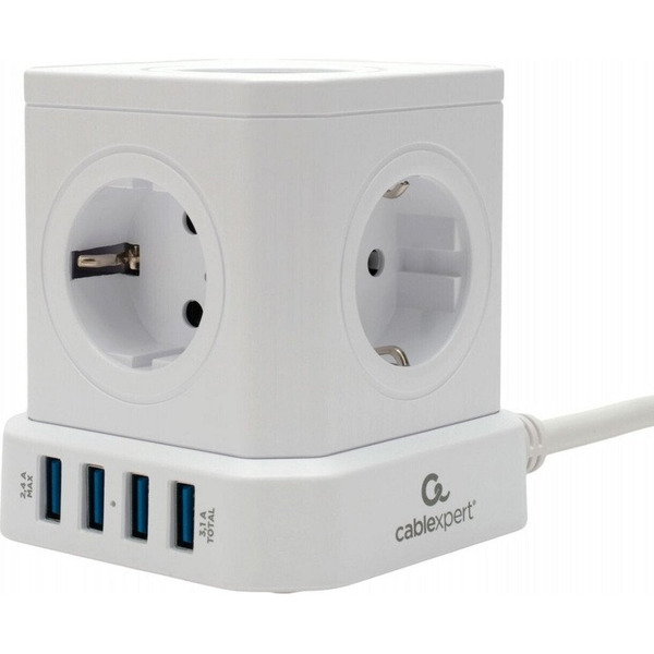 Сетевой фильтр Cablexpert TWR-9-U4-W-2