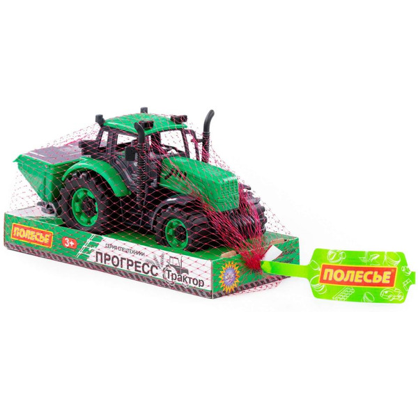 Трактор Полесье Прогресс сельскохозяйственный инерционный (зелёный) 94179