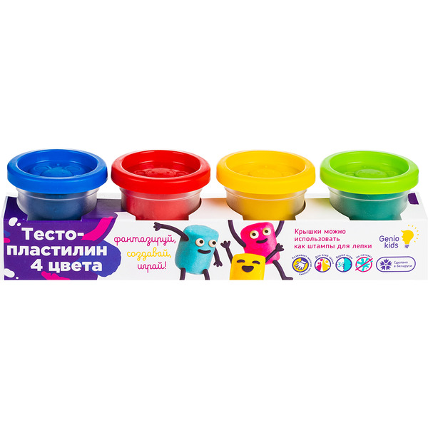 Набор для лепки Genio Kids Тесто-пластилин 4 цвета TA1008B