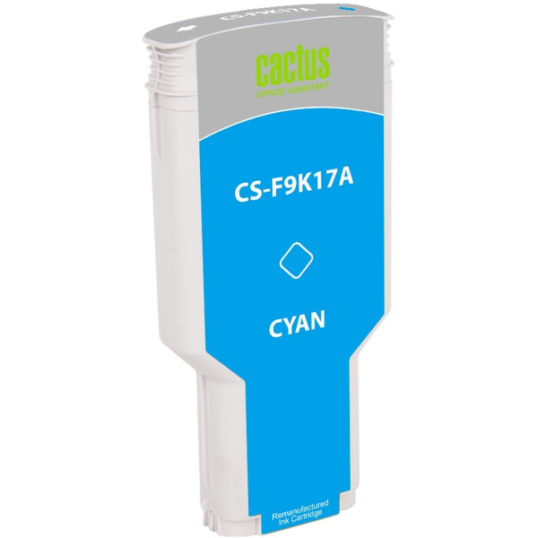Картридж струйный Cactus CS-F9K17A 728XXL (голубой)
