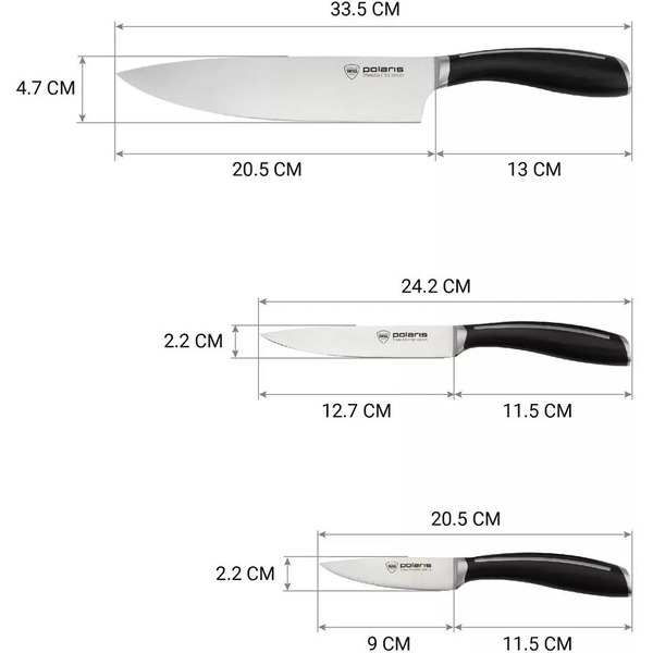 Набор ножей POLARIS Stein-3SS
