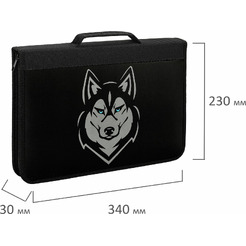 Папка на молнии BRAUBERG Husky 271450