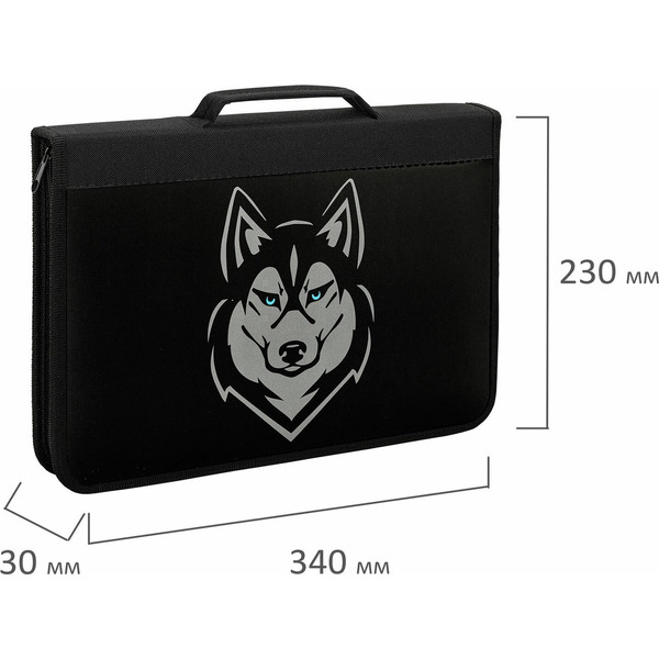 Папка на молнии BRAUBERG Husky 271450