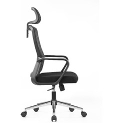 Кресло компьютерное SitZone U-060A сетка/ткань,черный,крестов.хром