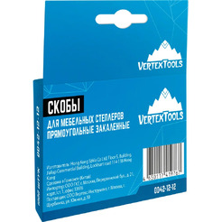 Скобы для мебельных степплеров Vertex Tools 0042-12-12