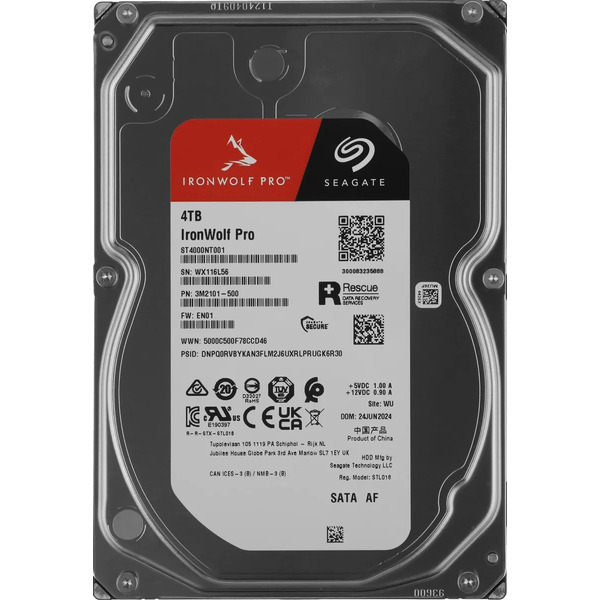Жесткий диск Seagate IronWolf Pro 4TB ST4000NT001