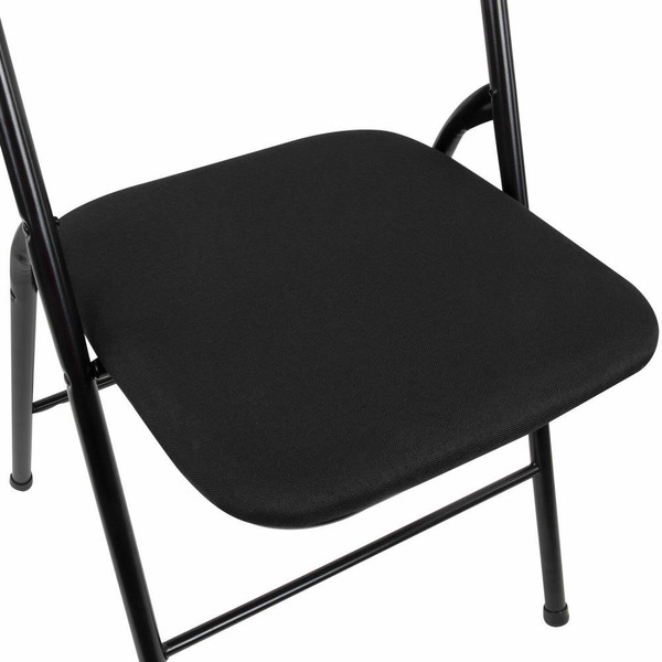 Стул складной BRABIX Golf CF-007 (чёрный каркас, чёрная ткань) 533025