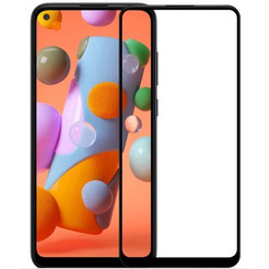 Защитное стекло CASE Full Glue для Samsung Galaxy A11 (черный)