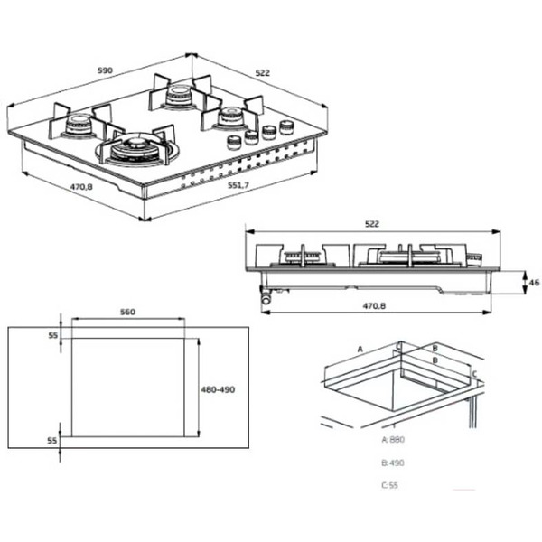 Варочная панель BEKO HIAG 64223 SX