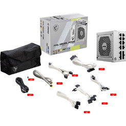 Блок питания MSI MAG A850GL PCIE5 WHITE