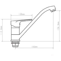 Смеситель Econoce EC0292WT