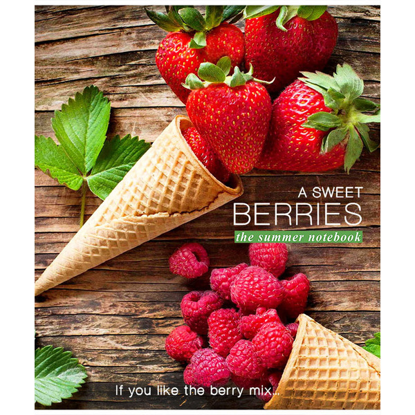 Тетрадь ТЕТРАПРОМ, Сладкая ягода, ТО48К9547/М/6, металлик, кл., А5