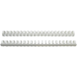 Пружины для переплета пластиковые Silwerhof d=19мм 116-135лист A4 белый (100шт) Daily