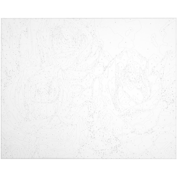 Картина по номерам ОСТРОВ СОКРОВИЩ «Бело-розовые розы» 663286