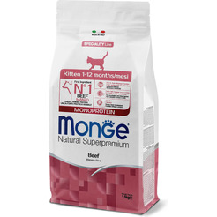 Сухой корм для кошек Monge Speciality Line Monoprotein для котят и беременных из говядины (1.5кг)