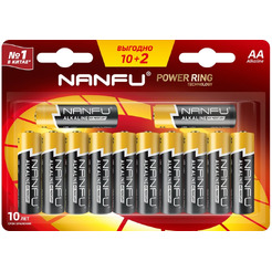 Батарейка Nanfu AA (12 шт)