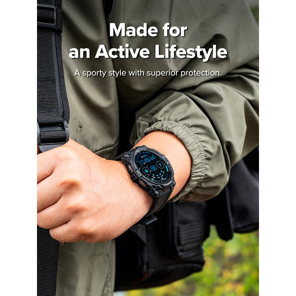 Ремешок с чехлом RINGKE Rugged Gear для Galaxy Watch 8 44mm ALL BLACK