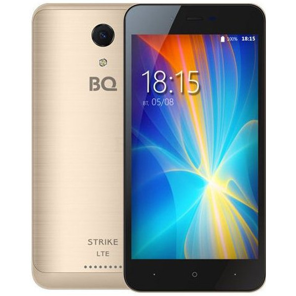 Смартфон BQ Strike LTE Золотой Шлифованный (BQ-5044)