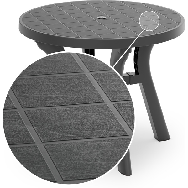 Садовый стол Альтернатива Атлант М8820 (графит)