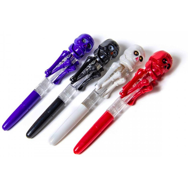 Ручка-сувенир шариковая ALINGAR "Боксер-Череп"