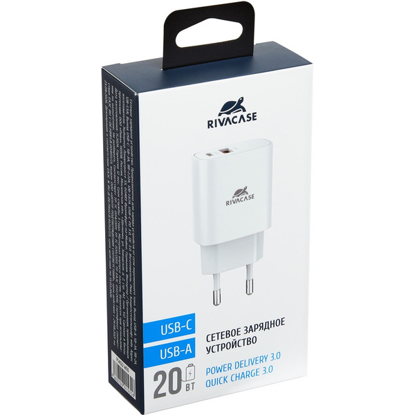 Зарядное устройство RIVACASE PS4022 (белый)
