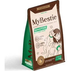 Сухой корм для кошек MyBestie Сенситив Утка с ягненком (1.5кг)