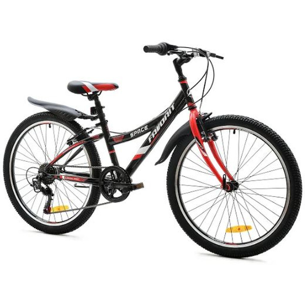 Велосипед Favorit Space 24 V (сталь, черный/красный)