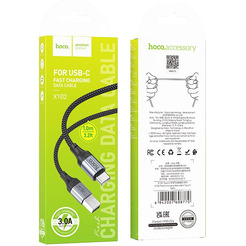 Кабель Hoco X102 USB Type-A - USB Type-C (1 м, черный)