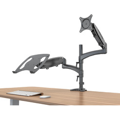 Кронштейн для монитора/ноутбука Cactus CS-VM-LH08-BK