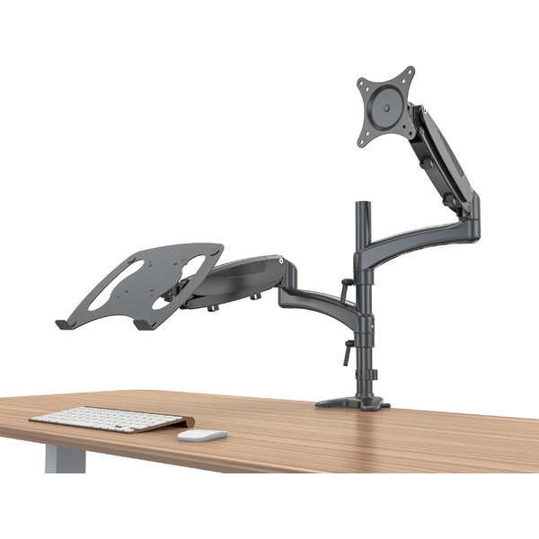 Кронштейн для монитора/ноутбука Cactus CS-VM-LH08-BK