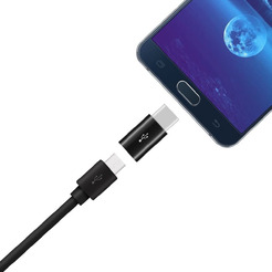 Переходник BINGO microUSB на Type-C (черный)