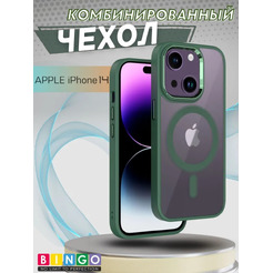 Бампер Bingo Metal Magnetic для APPLE iPhone 14 Зеленый