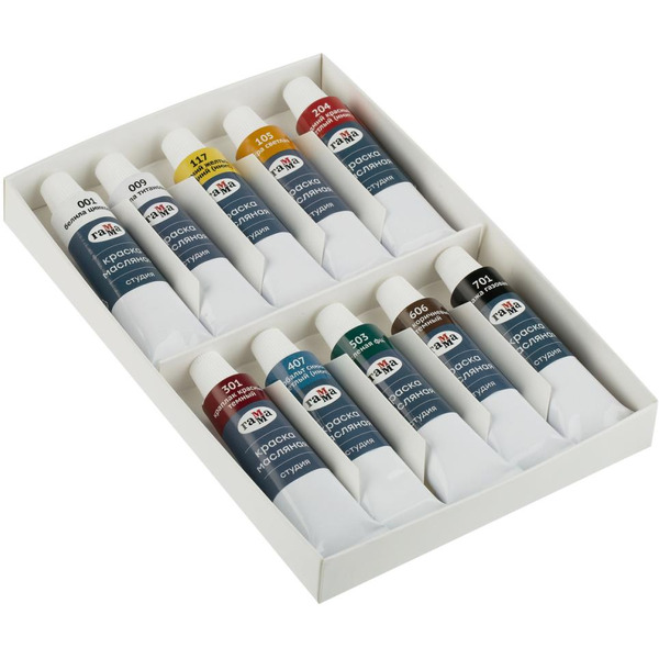 Краски масляные Гамма Студия 201005 (10 цв.)