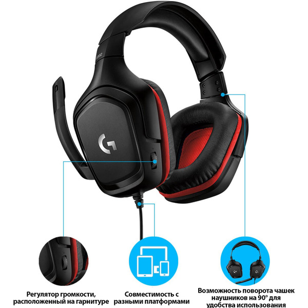 Гарнитура LOGITECH G332 (L981-000757)