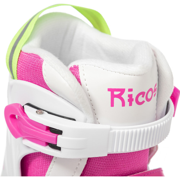 Роликовые коньки Ricos Props PW-223B XS (р. 29-32, белый/розовый)