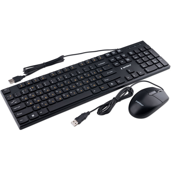 Комплект клавиатура + мышь GEMBIRD KBS-9050L черный