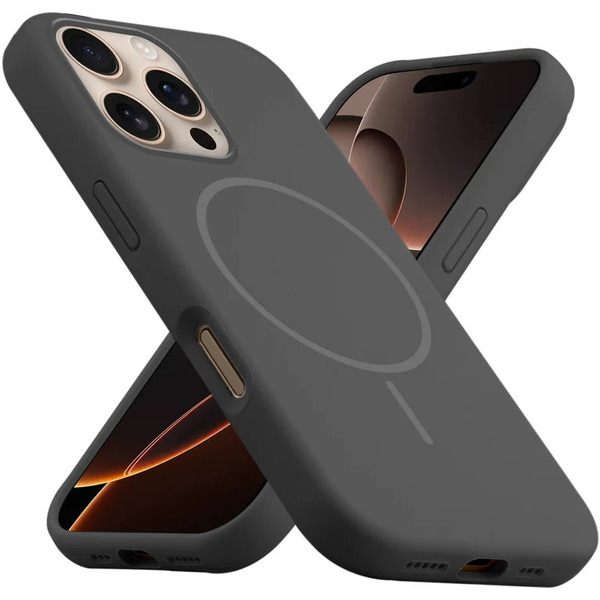 Бампер Bingo Silicone Magnetic для APPLE iPhone 16 Pro Черный