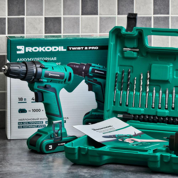 Дрель-шуруповерт Rokodil Twist 2 Pro