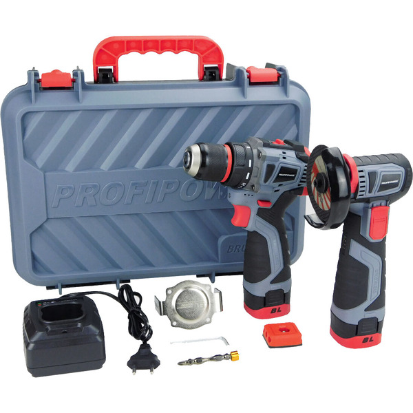 Набор Profipower ProfiSet-2B16 E0229 (шуруповерт, болгарка)
