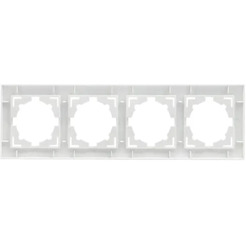 Рамка EKF Валенсия 4-местная (белый)